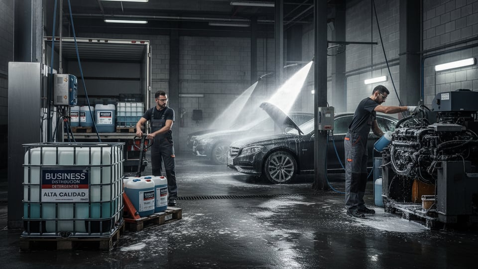 Estrategia de marketing digital para Distribución de Detergentes de Alta Calidad para Talleres y Lavaderos en España